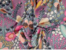 Printed Cotton Poplin Fabric - Butterfly Paradise Blue